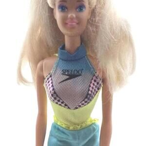Vintage Baywatch Barbie 1995 with Dolphin